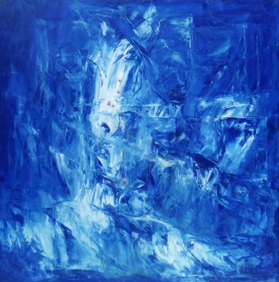 The Horse in Blue - Abstract Fine Art